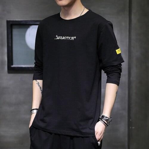 Belbello Spring and Autumn Sweater Man long sleeve T-shirt Trend embroidery Cotton long sleeve Big size T