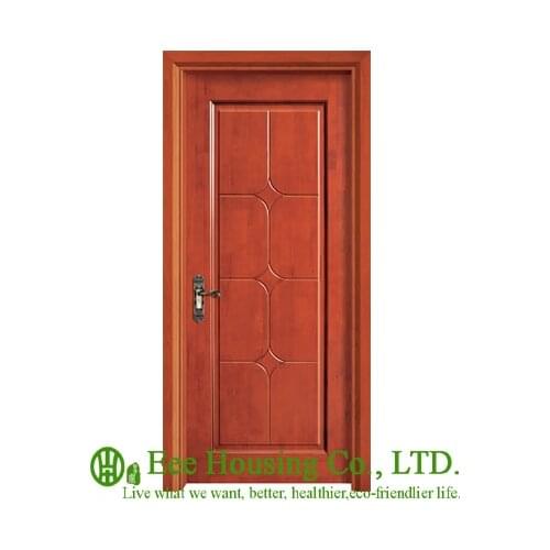 40mm thickness Timber veneer door for apartment, Swing type door, inward & outward opening entry door, MDF Timber door