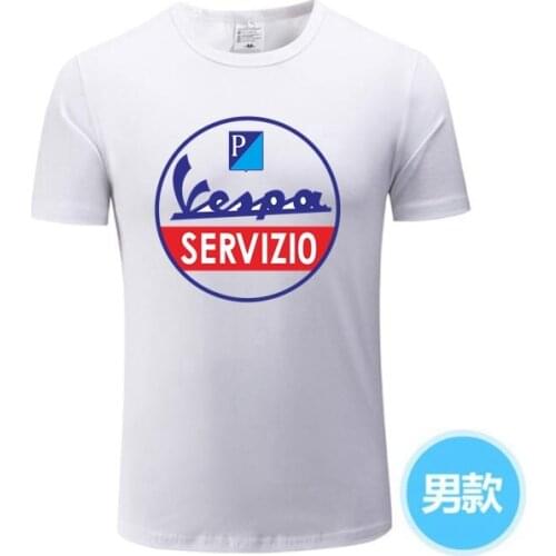 Vespa T Shirt Vespa Servizio Car Tshirt Man Short Sleeve Vespa Cars T-shirts Adult Vespa service Women Tees Tops TShirts 2-DG-55