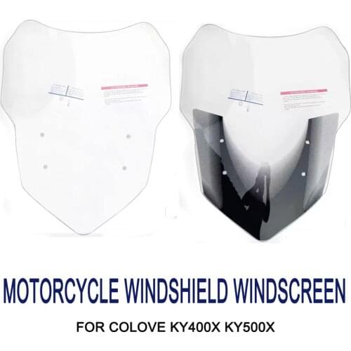 Windshield WindScreen KY500X KY400X Motorcycle Wind screen Deflector Windshield For Colove KY400X KY500X KY 500X KY 400X