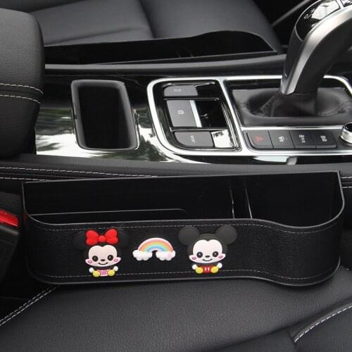 Car Seat Crevice Storage Box / Cartoon Car Crevice Storage Bag/Car Cute Multi-function Storage Box Universal