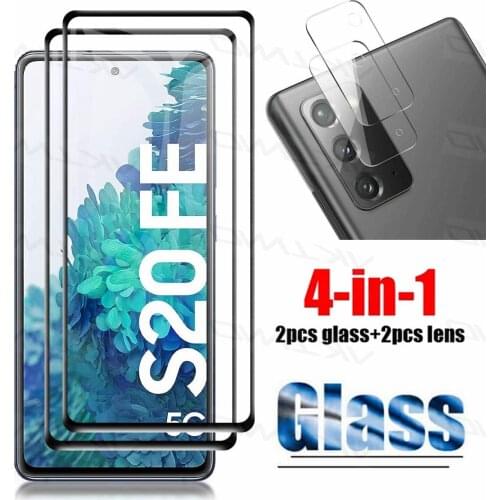 2Sets Tempered Glass Camera Lens Film For Samsung Galaxy S20 FE A21S A31 A41 A51 A71 M51 M31S M21 A50 A30S A20S Screen Protector