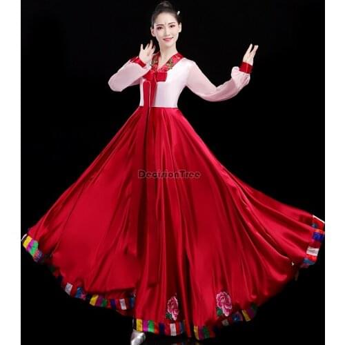 2021 hanbok folk women traditional costume korean dress elegant princess palace costume korea wedding party performance clothing