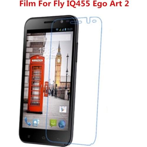 1/2/5/10 Pcs Ultra Thin Clear HD LCD Screen Protector Film With Cleaning Cloth Film For Fly IQ455 Ego Art 2