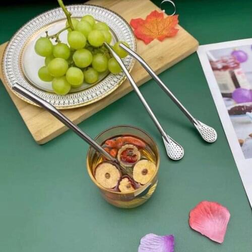1PC Washable Drinking Straw Filter Handmade Yerba Mate Stainless Steel Tea Bombilla Gourd Practical Drinks Tools Bar Accessories
