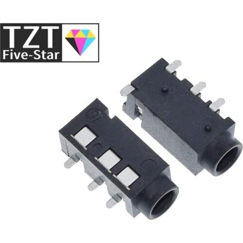 10PCS 3.5 headphone jack audio jack PJ-320D 4 pin SMD MP3 Accessories PJ320D