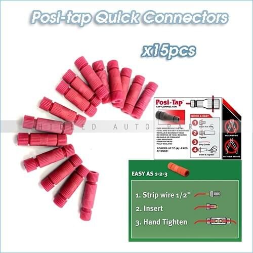 15-Pack Part # PTA2426 OEM # EX-100R Posi-Lock Connectors Posi-tap 18-24 Ga