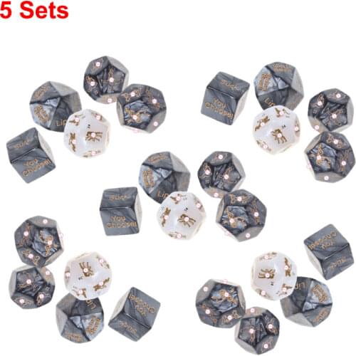 5pcs Sex Dice Fun Adult Humour Game Erotic Love Sexy Posture Bar Toy Couple Gift