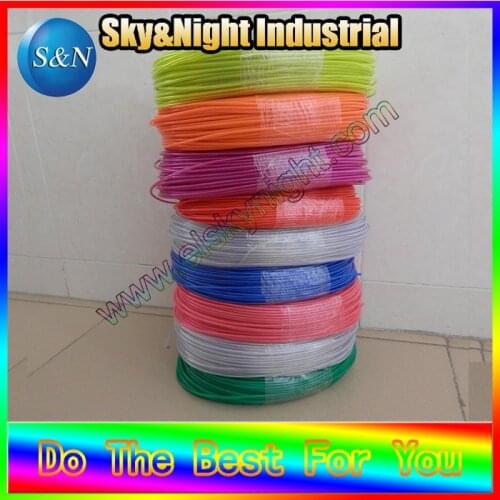 3rolls/pack high brightness el neon light-2.3mm any color(red/pink/prulple/white/ice blue/blue/orange/green/grass green)