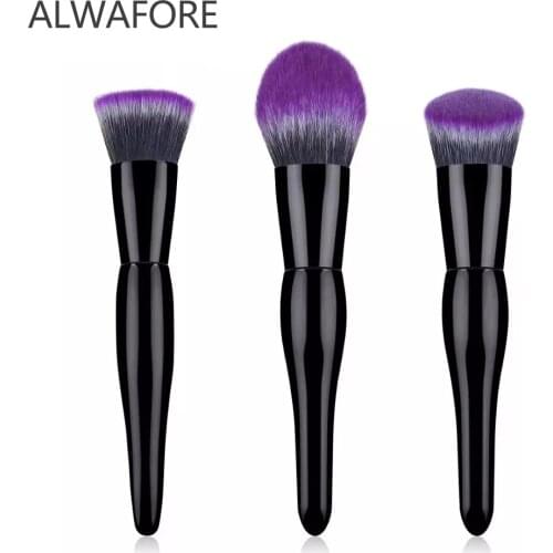 3pcs Large Powder Makeup Brush For Beauty Nature Bristle Foundation Black Make Up Brush High Quality