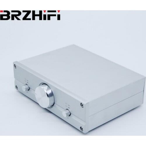 BRZHIFI Classic Silver WEILIANG AUDIO FV2 Fully Balanced Passive Preamplifier Bass Volume Controller Preamp Home Stereo Pre Amp