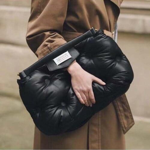 Designer Clouds Clutch Bag for Women Luxury Pu Leather Shoulder Bags Space Cotton Lady Crossbody Bag Large Capacity Totes Winter