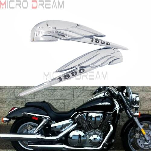 For Honda VTX1800 1800C 1800R 1800S GL1800 Chrome ABS Fuel Gas Tank Fairing Sticker Emblem Badge Decoration 3D Decals Stickers