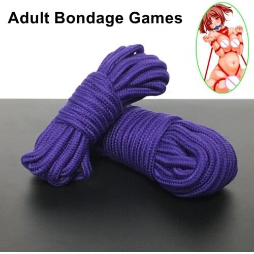 5m/10 m Cotton Rope Female Adult Sex products Slaves BDSM Bondage Soft Cotton Rope Adult Games Binding Rope Role-Playing Sex Toy