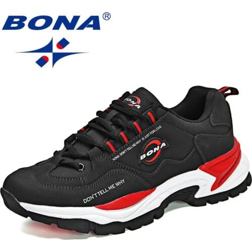 BONA 2021 New Desiigners Classic Running Shoes Men Trainers Sport Shoes Man Walkng Jogging Shoes Athletic Sneakers Mansculino