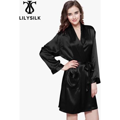 Женские короткие халаты LILYSILK China At AliExpress