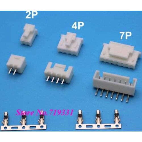 Micro Mini XHB 2.54mm 2 3 4 5 6P Male Connector + Female Housing+Terminals 6.3mm Connector for Motor Accessories 10 sets