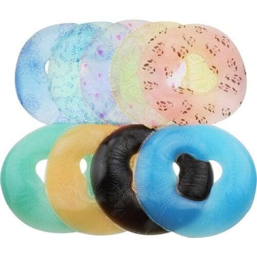 1Pcs Soft Silicon Spa Pillow SPA Gel Face Pad Rest Overlay Silicone Massag Face Cradle Cushion Comfortable + 100pcs pillow case