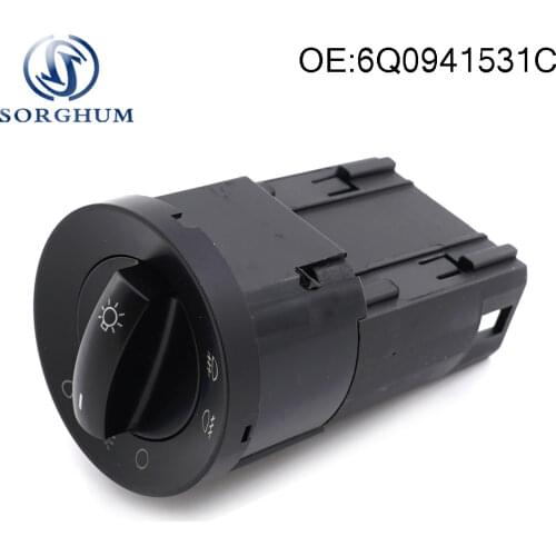 Headlight Lamp Switch For Volkswagen VW Caddy Beetle Polo 6Q0941531C