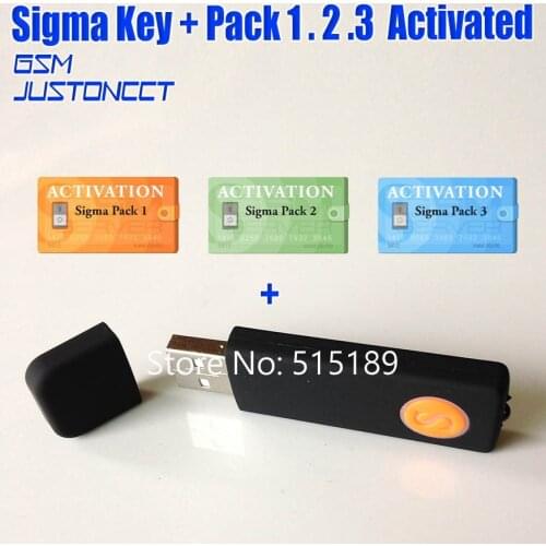 The latest version Sigma key Dongle with pack1 + Pack2 + Pack3 activation for alcatel huawei flash repair unlock Free shipping