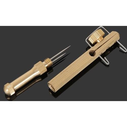 Pure copper manual tying hook dual-purpose tying device strand knotting device fishing gear accessories fishing supplies