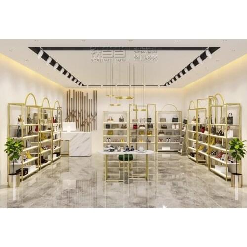 Shoe rack display rack free combination clothing shop multi-layer bag shelf shoe store floor-standing shoe shelf display rack