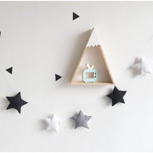 String of Stars Ornaments Nordic Style Baby Room Tent Hanging Collocation Decoration Shooting Props Girls Kids Room Accessories