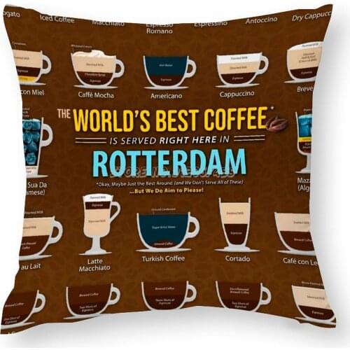 Rotterdam South Holland Types Pillow Case Soft Decorative Throw Pillow Cover Print PillowCase Waist Cover Pillows NOT Included R