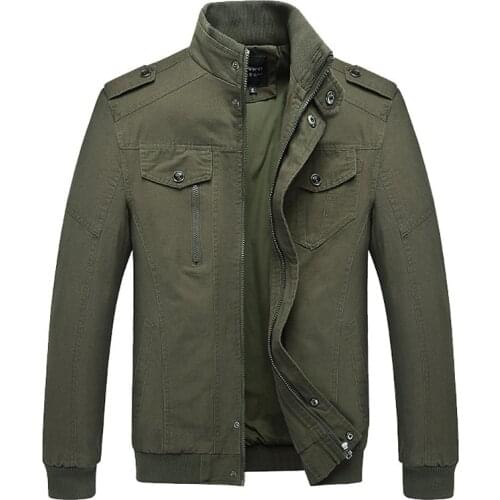 Military Bomber Jacket Men Casual Cotton Mens Jackets & Coats Army Mens Slim Fit Pilot Jackets Casacas Para Hombre Size M-6XL