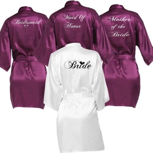 Bride Team Robe Female Custom Name bridesmaid Bride Tribe bridal shower Cover-ups Robes Bachelor Party Personalized Favors gift