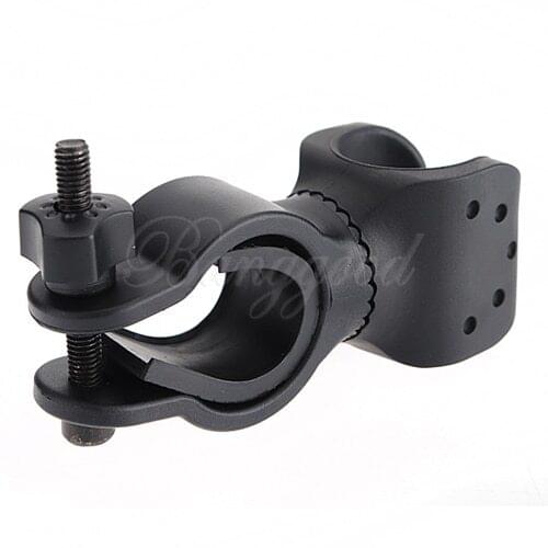 100pcs/lot 1 Inch 360 Degree Swivel Bicycle Bike Torch Flashlight LED Mount Holder Clip 25mm