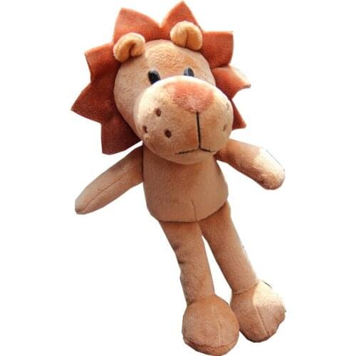 10PCS 18cm Lion Bag Decoration Plush Mini Pendant Keychain Doll Ring Soft Toy