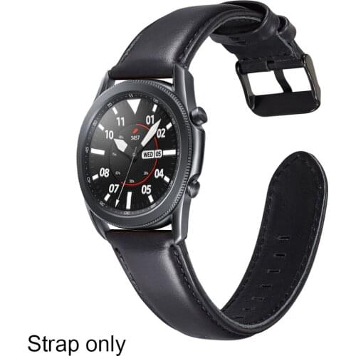 41/45 MM Replacement Strap For Samsung Galaxy Watch 3 Wrist Band New Genuine Leather Adjustable Strap Stainless steel buckle