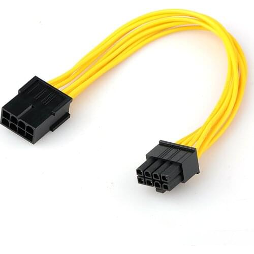 8-pin PCI Express to Pcie 8 pin (6+2) PC Motherboard Graphics Video Card Pci-e GPU VGA ATX PSU Power Extension Cable