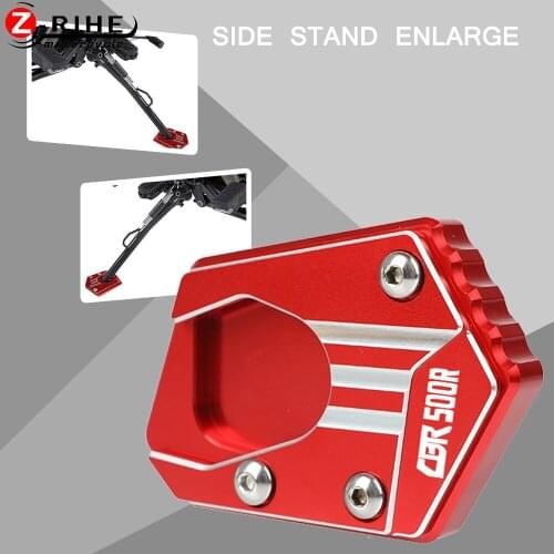 Motorcycle Accessories Side Stand Enlarge Plate Kickstand Extension FOR HONDA CBR500R 2013-2020 CBR 500 R 2014 2015 2016 2017 18