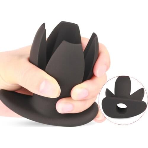 4 petals Hollow Power Anal Dilator,Silicone Anal Plug Massage Anus Expander Butt Plug Sex Toys Sexy Products For Men Women Gay