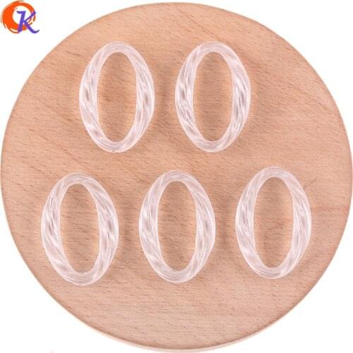 Cordial Design 400Pcs 21*31MM Jewelry Accessories/Acrylic Beads/Matte Beads/Oval Shape/Hand Made/DIY Beads/Earring Findings