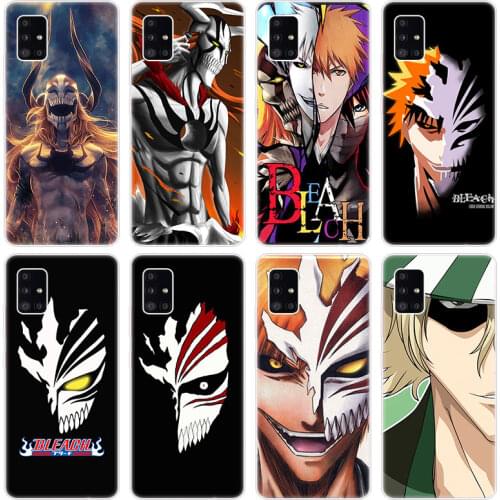 Anime Bleach ichigo Case for Samsung Galaxy A12 A02 A03S A21S A22 A32 A52 A72 A82 Quantum 2 S21 Plus FE Ultra M02S M12 Cover