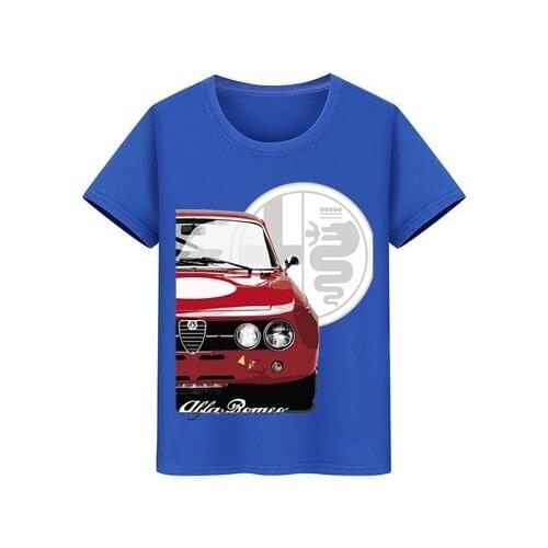 Unique Design Boy Girl Tshirt Children hop hip Skateboard Teeshirts Teenager surf tops tee Kids T-shirt Alfa Romeo car T Shirt