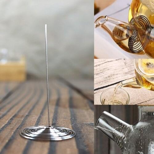 Teapot Spout Spring Strainer Teapot Filter Durable Stainless Steel Kitchen Tool Tea Infuser Nozzle Accessories Teaware Portable