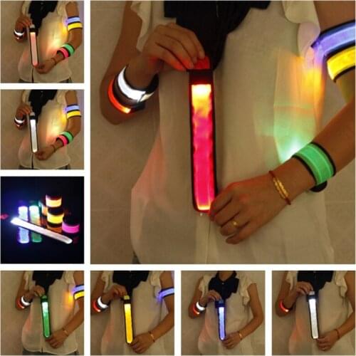 Luminous Flashing Fluorescent Wristband Personality Creative Bracelet Birthday Party Night Running Bar Children Adult Boy Girl