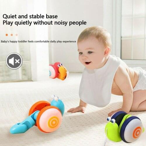 Cute Cartoon Snail Funny Toy Pull Rope Drag Snail With Light Music Interactive Toys For Children Boys Girls Birthdy Gift