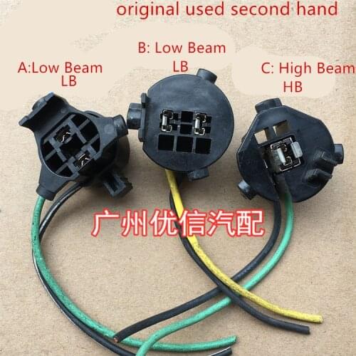 Original used for Hyundai Sonata 9 Kia K4 K5 H7 headlight low beam H1 high beam bulb lamp holder plug cable