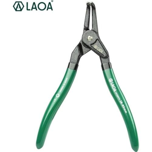 LAOA Circlip Plier 5 Inch Curved Straight Tip External Internal Multi-functional Made In Taiwan Hand Tools