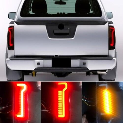 For Nissan Navara D40 Frontier 2005 -2015 Car styling LED Taillight Red Rear Tail Light Brake Lamp brake light warning lamp