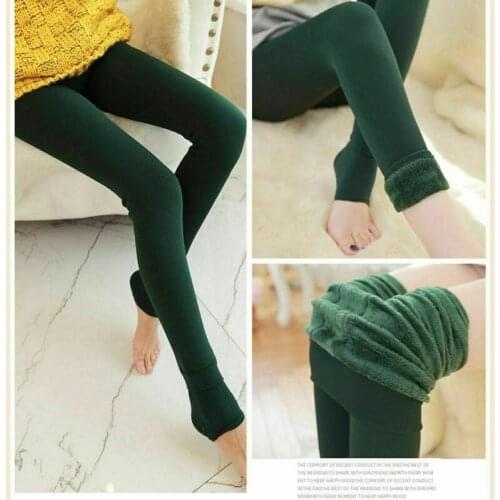 8 Colors Womens Tights Winter Warm Fleece Lined Pantys High Waist Female Thermal Stretchy Slim Skinny Tights Solid Colors