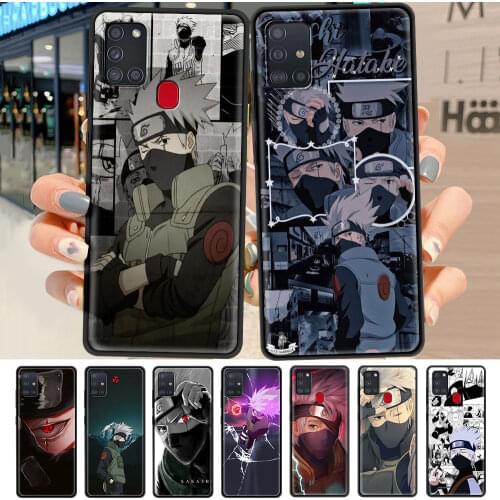 Mobile Phone Case For Samsung Galaxy A51 A71 A12 A21s A31 A52 A32 5G A41 A02s Black Stylish Protect Cover Hatake Kakashi Anime