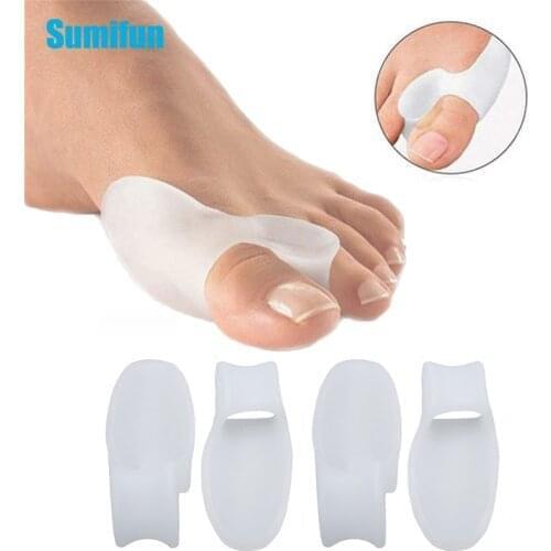 2/4pcs Silicone Toes Separator Bunion Bone Ectropion Adjuster Toes Outer Appliance Foot Care Tools Hallux Valgus Corrector C147