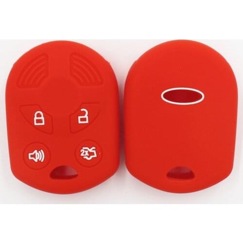2PC Silicon Key Case Protection Cover Flip Key Key Rings New For Ford Fiesta MK7 Ecosport Focus 2 Car Folding Key Accessory