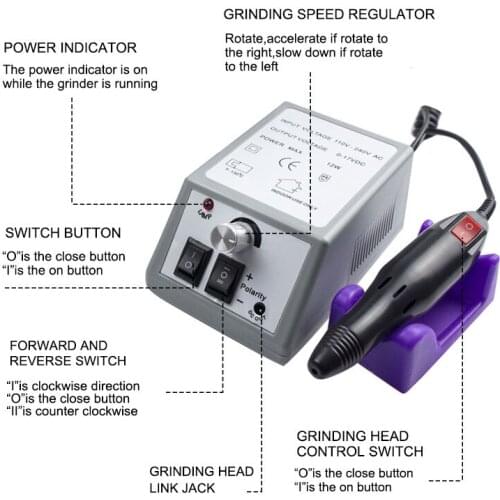 20000 RPM Electric Nail Drill For Milling Nails Nail Polish Machine For Hand Nail And Pedicure Nail Art Machine